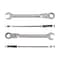 Tekton 18 mm Flex Head 12-Point Ratcheting Combination Wrench WRC26418 - alternate 3